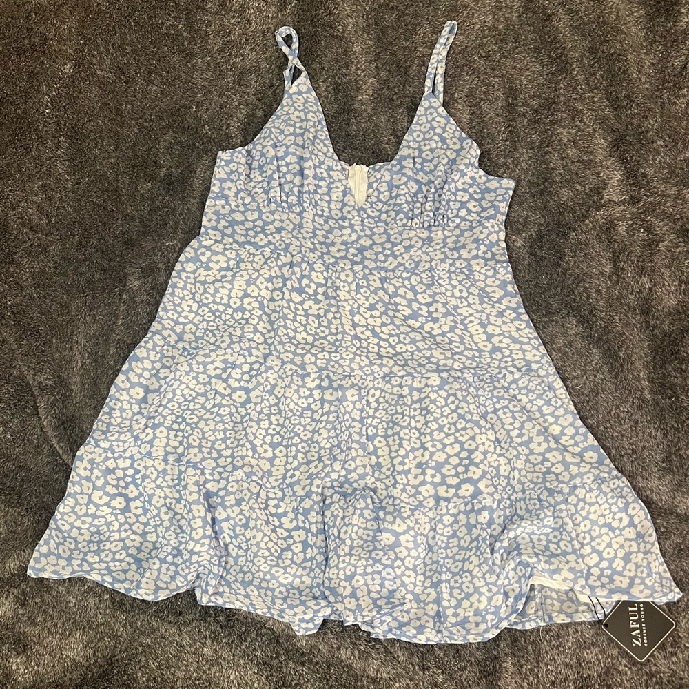 Blue and white zaful dress